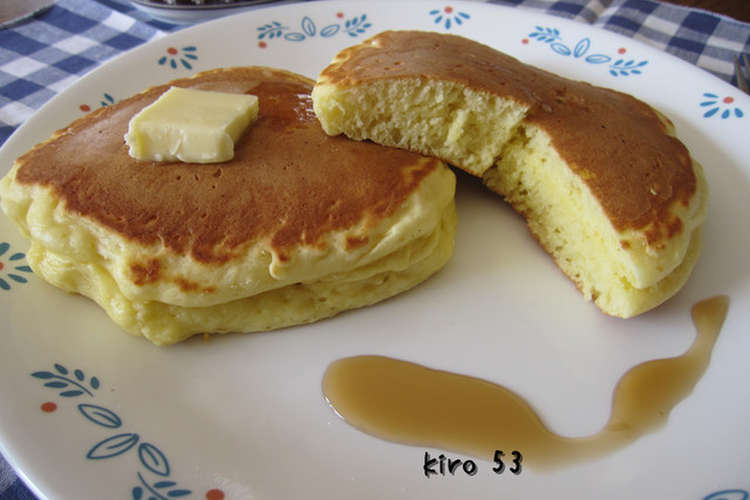 さいばしで 分厚いホットケーキ レシピ 作り方 By Kiro53 クックパッド