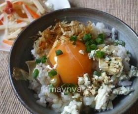ブルーチーズの卵かけご飯