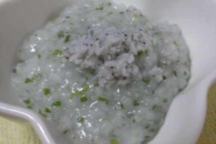 離乳食中期 しらすと青のりのお粥 レシピ 作り方 By じゅりこ クックパッド 簡単おいしいみんなのレシピが366万品