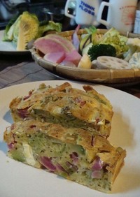 アボカドと春野菜のケークサレ