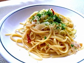春キャベツとアンチョビのパスタ