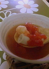 シーフードとトマト野菜スープ☆
