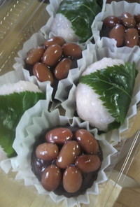 おはぎ(金時豆&桜餅）