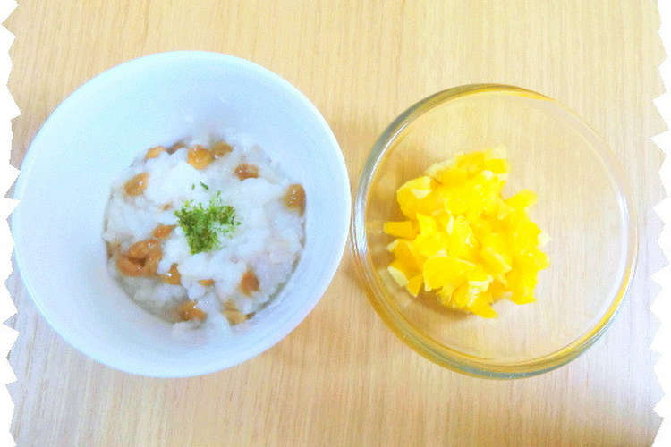 離乳食 中期 後期 納豆ご飯 フルーツ レシピ 作り方 By カイママ クックパッド 簡単おいしいみんなのレシピが360万品