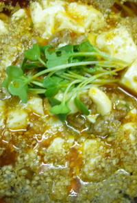 驚き)ﾟ0ﾟ( ﾋｨｨ麻婆豆腐坦々麺 ♪
