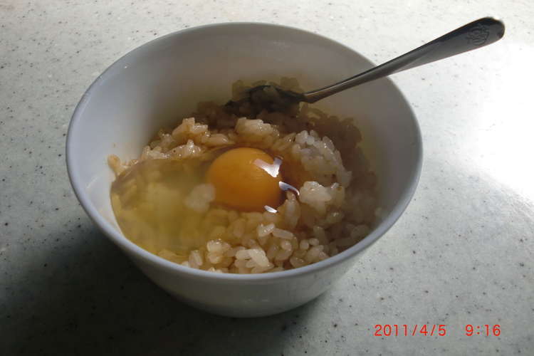 簡単 昼ごはんに焼き肉風味の卵かけごはん レシピ 作り方 By チルチル子 クックパッド