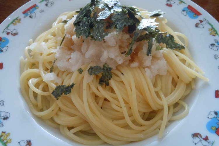 梅昆布茶で 和風大根おろしかけパスタ レシピ 作り方 By ちはもん クックパッド