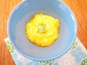 離乳食 かぼちゃとコーンのチーズリゾット