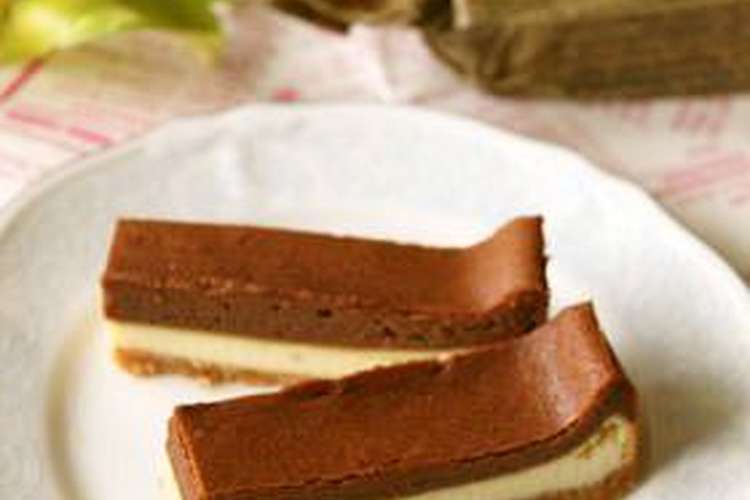 ベイクド チョコレートチーズケーキバー レシピ 作り方 By マロン０２ クックパッド 簡単おいしいみんなのレシピが350万品