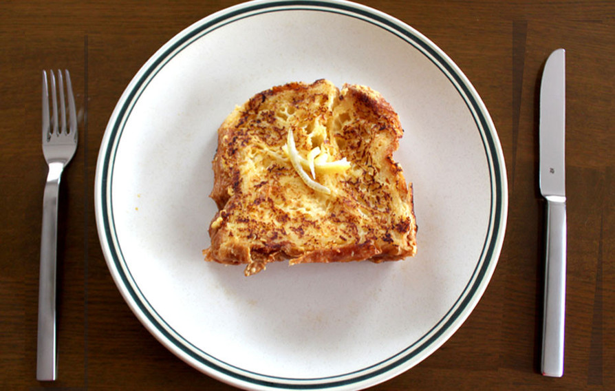 チーズケーキ風味のフレンチトーストの画像