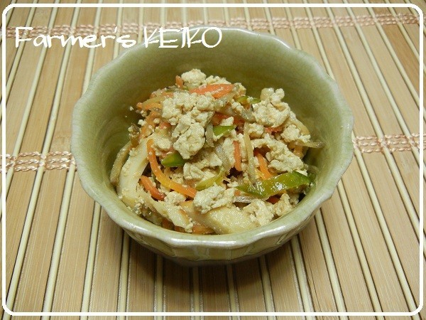 【農家のレシピ】野菜たっぷり☆炒り豆腐の画像
