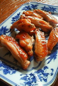 日本のナンプラ－で◎鶏手羽中のグリル焼き