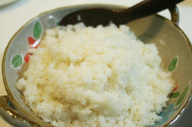 圧力鍋で炊きあげる寿司飯
