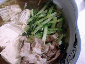 豚肉と京菜の鍋仕立て