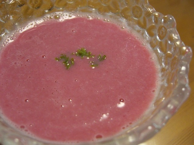ロシア風★ビーツ（赤かぶ）の冷製スープの画像