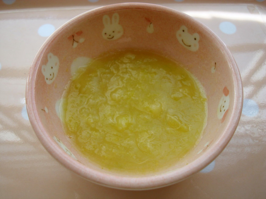 離乳食初期【キャベツとじゃが芋のスープ】の画像