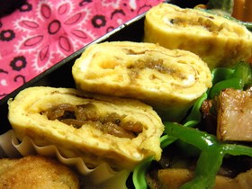 いかなごのくぎ煮入り☆卵焼き