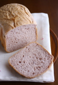 HBで自家製酵母食パン（ブラックベリー）
