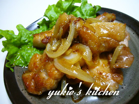 鶏もも肉の生姜焼き