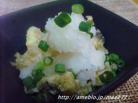 帆立と舞茸の揚げだし
