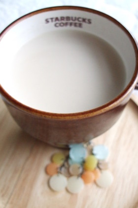 レンジで★スタバ★ほうじ茶ティーラテ