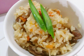 圧力鍋で炊き込みご飯