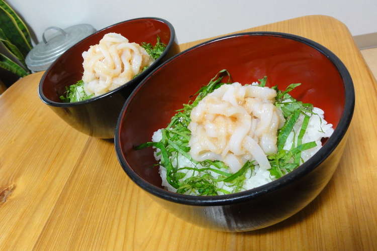 簡単 いか明太子丼 レシピ 作り方 By ユキエ１８号 クックパッド 簡単おいしいみんなのレシピが353万品