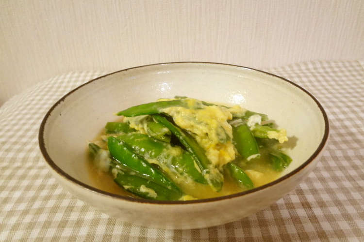 さやえんどう 絹さや の卵とじ レシピ 作り方 By ローズレース クックパッド 簡単おいしいみんなのレシピが352万品
