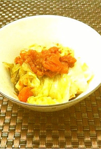Ken房の挑戦☆春キャベツ豚バラトマト鍋