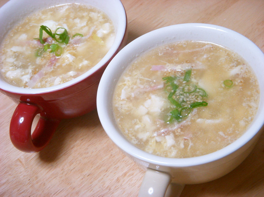 豆腐とたまごの中華スープの画像