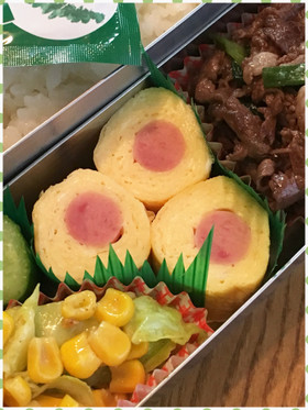 お弁当にも 冷めてもおいしい 具入り卵焼き レシピ