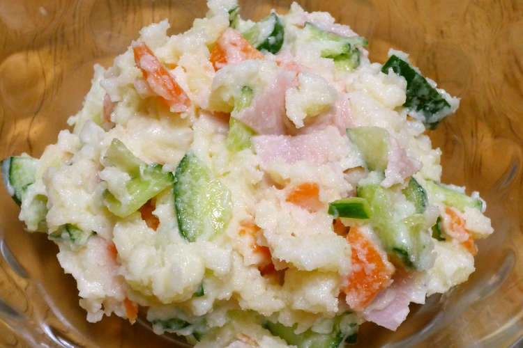 レンジで１人分 ポテトサラダ レシピ 作り方 By ほっこり の クックパッド 簡単おいしいみんなのレシピが372万品