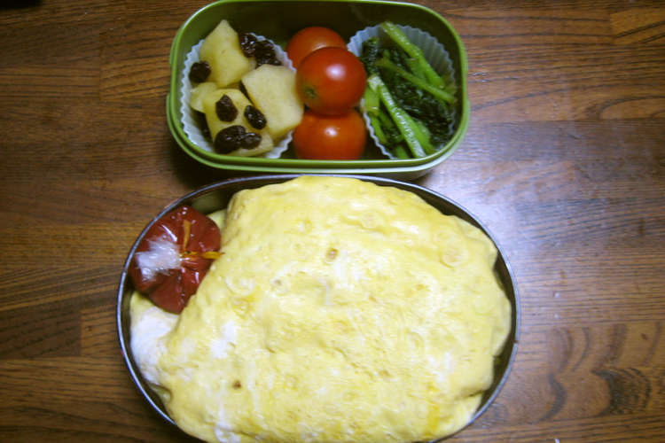 お弁当にオムライスをきれいに入れる方法 レシピ 作り方 By ほくみん クックパッド 簡単おいしいみんなのレシピが352万品