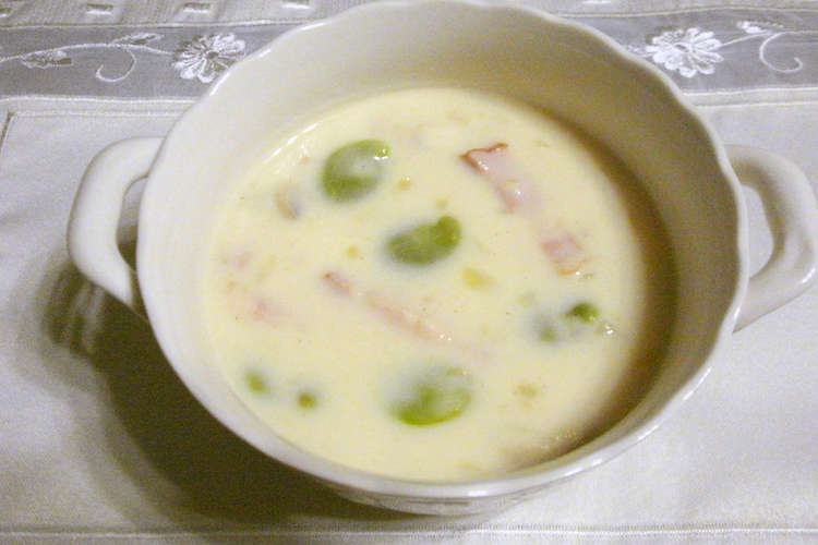 そら豆のクリームスープ レシピ 作り方 By ほしるん クックパッド