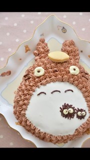 簡単❤トトロの立体キャラケーキ❤の写真