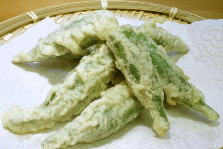 ひと手間かけて♪オクラの天ぷら