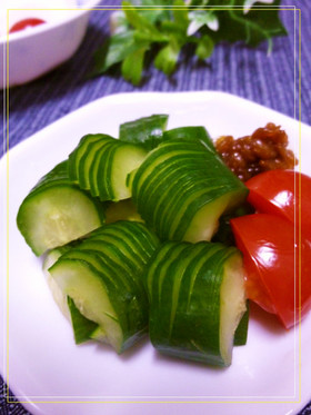 食感をたのしむ胡瓜