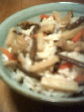 タケノコ+ぜんまいの炊き込みご飯