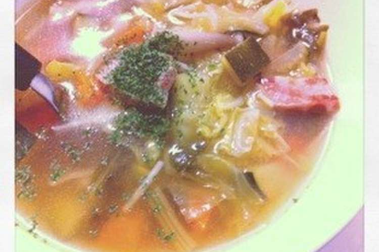 ヘルシー 冷え性改善 野菜スープ レシピ 作り方 By Yuchi1001 クックパッド 簡単おいしいみんなのレシピが351万品