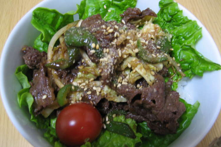 かわいい焼肉丼 レシピ 作り方 By おじょーママ クックパッド 簡単おいしいみんなのレシピが373万品