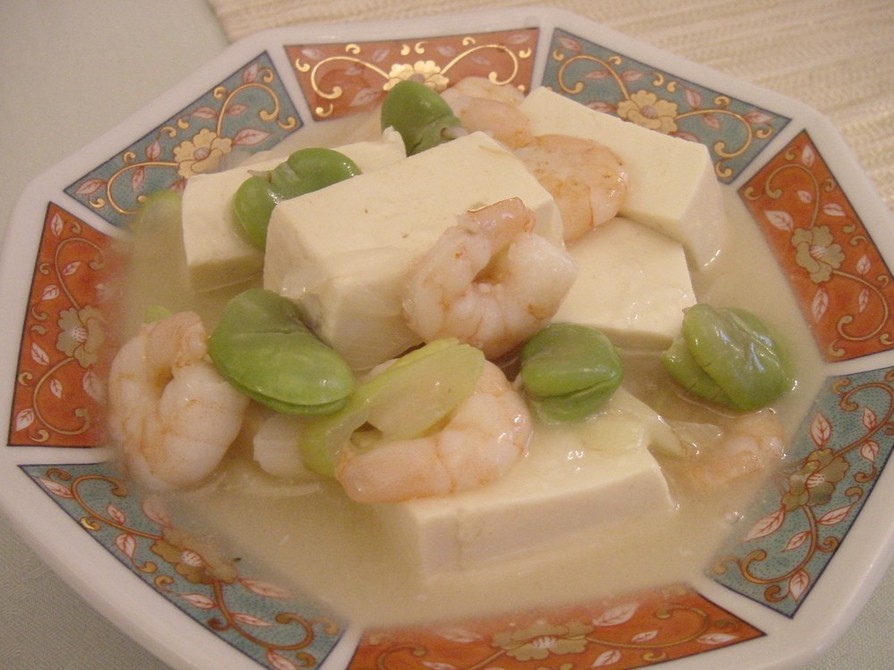 豆腐と小エビの中華風煮物 の画像