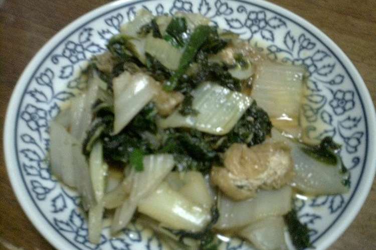 うまい菜の菜だき レシピ 作り方 By あおむしごう クックパッド