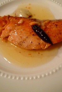 鮭の簡単オリーブ油焼き