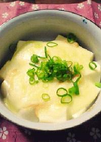 居酒屋めにゅ～豆腐の明太チーズ焼き