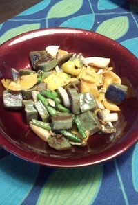 生麩と野菜のオイスターソース炒め