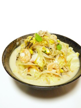 豆乳で作る*ちゃんぽん*スープ♪