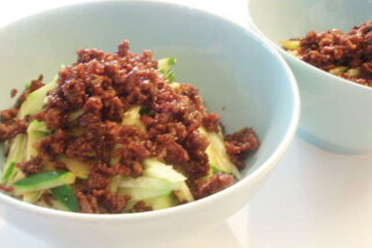 野菜といっしょに 肉みそ冷麺 レシピ 作り方 By Tabegoto クックパッド