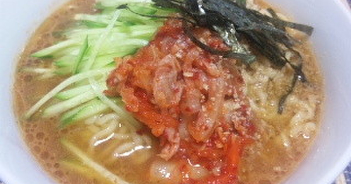インスタントラーメンでお手軽冷麺 レシピ 作り方 By まさやすぅ クックパッド 簡単おいしいみんなのレシピが359万品