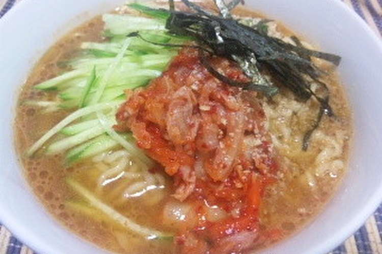 インスタントラーメンでお手軽冷麺 レシピ 作り方 By まさやすぅ クックパッド 簡単おいしいみんなのレシピが366万品