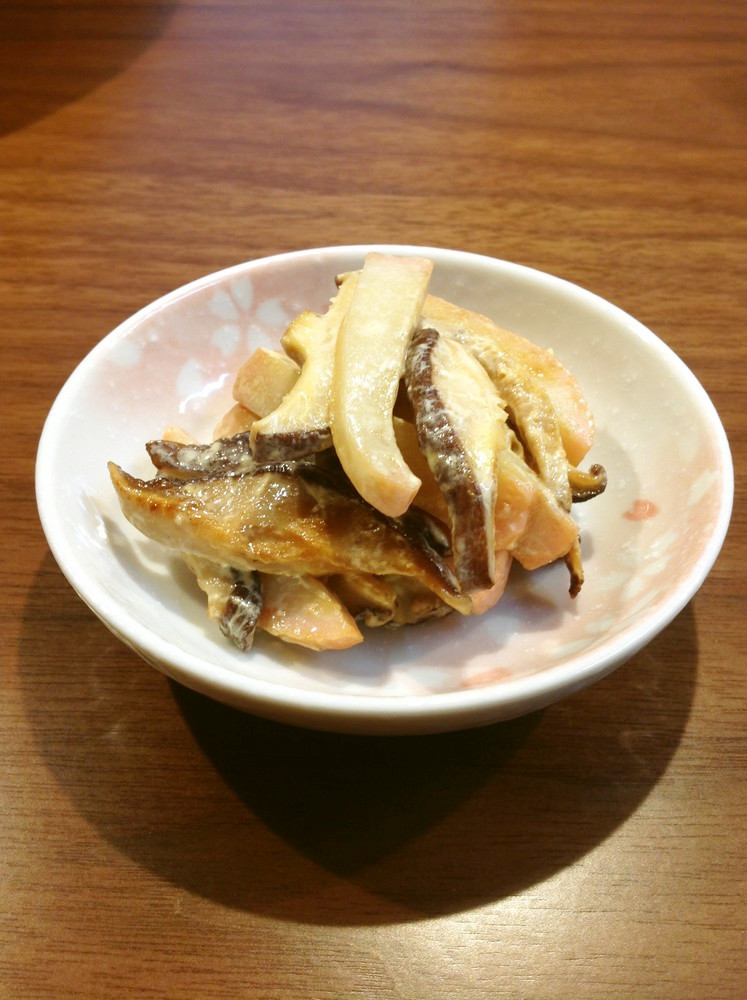 ●お弁当♡椎茸とかまぼこのマヨ醤油炒め●の画像